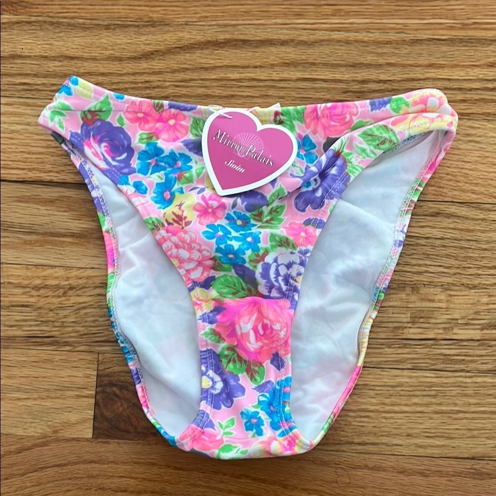NWT MIRROR PALAIS babysitters club size XS bikini bottom